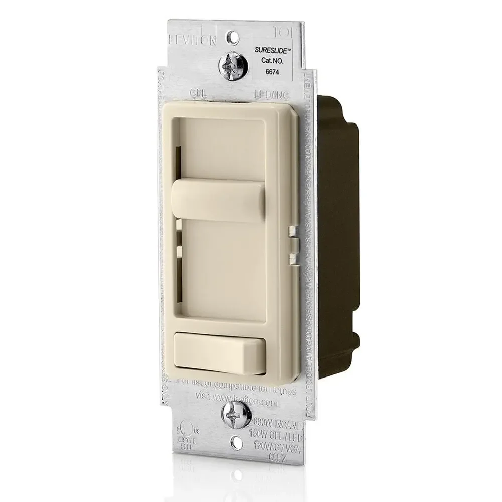 SureSlide Dimmer Switch for Dimmable LED/ Halogen/ Incandescent Bulbs 6674-P0T